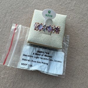 Bp Bomb Party 2023 December Size 8 Ring "A Band of Wonder" Rose Gold & Tanz
